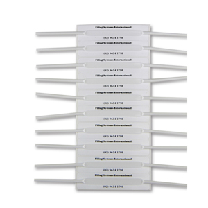 File fastener - self-adhesive tube base