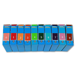Colour coded filing - labels - FSI Top Tab numeric starter kit